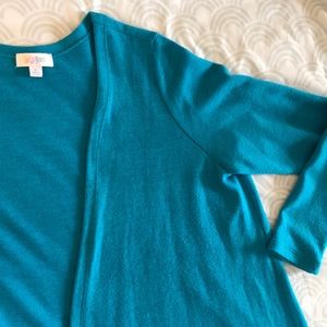 Electric Blue Knit LuLaRoe Sarah Duster Sweater